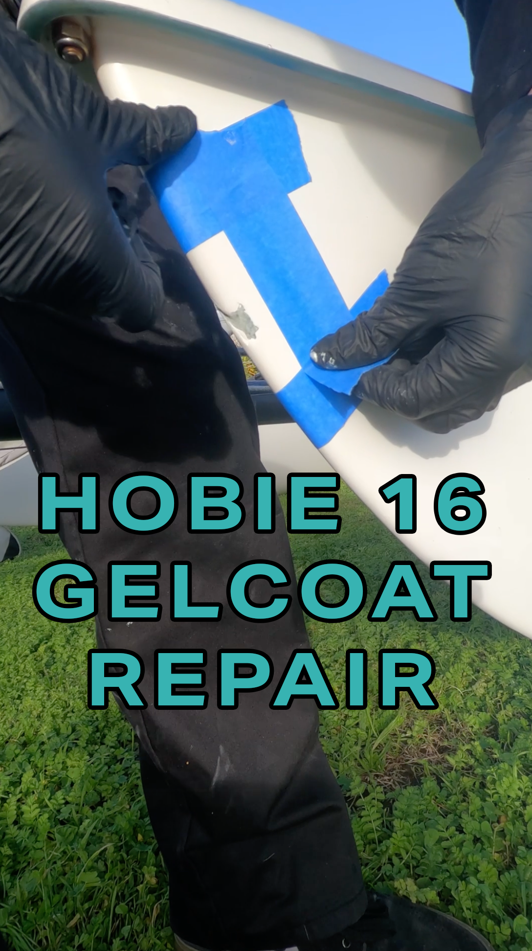 Hobie 16 - Port Hull Graze Repair Tutorial