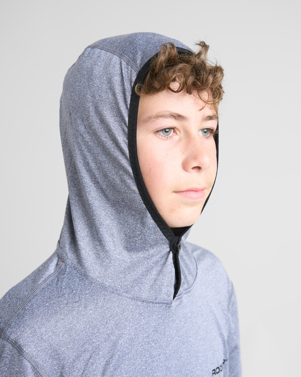 JUNIOR Hooded Quick Dry UVF 50+ Tech T-Shirt Long Sleeved