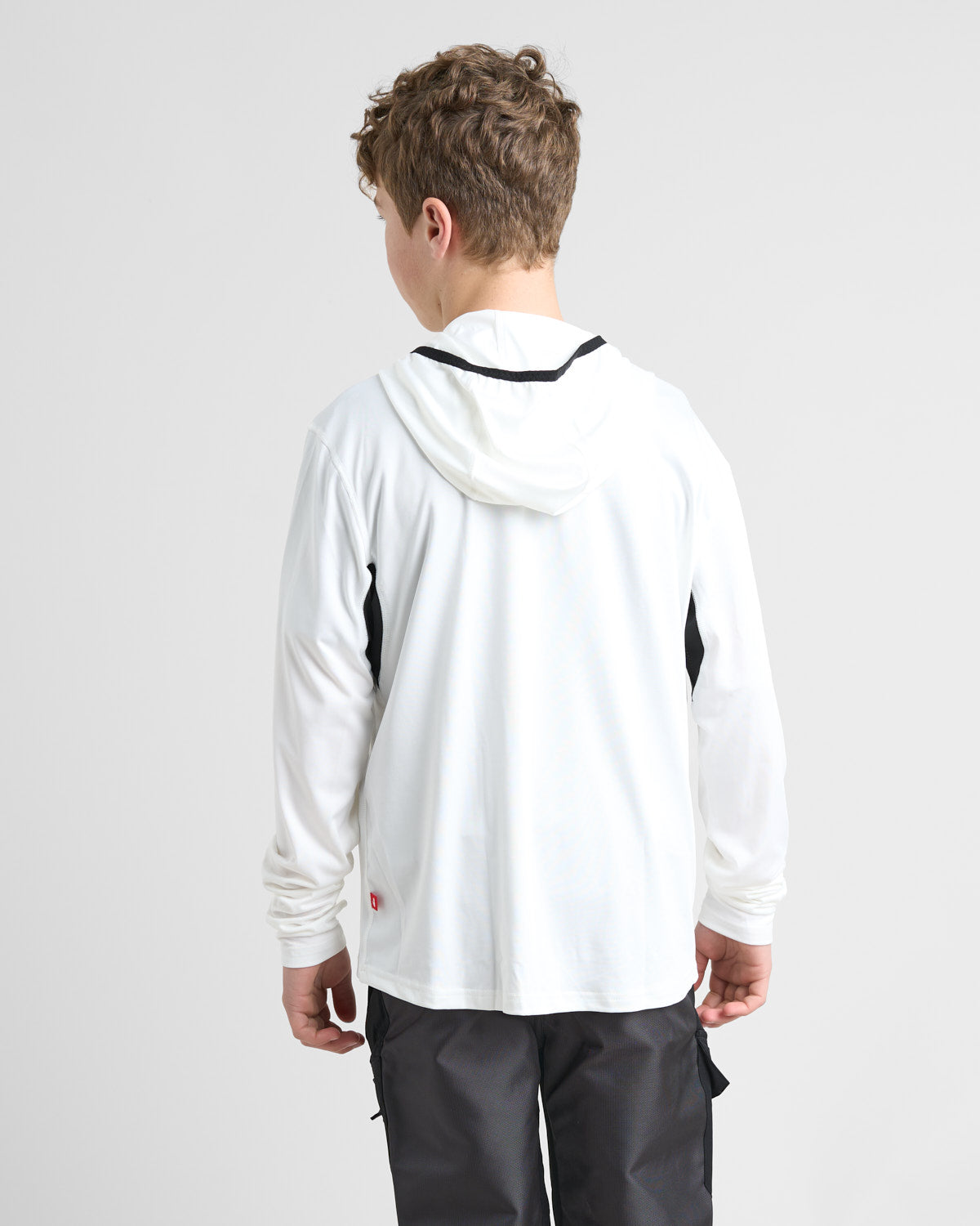 JUNIOR Hooded Quick Dry UVF 50+ Tech T-Shirt Long Sleeved