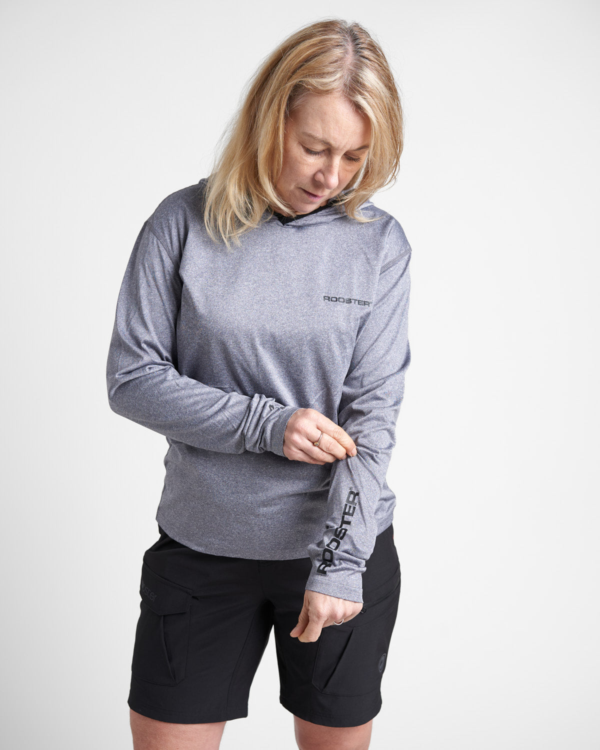 Hooded Quick Dry UVF 50+ Tech T-Shirt Long Sleeved