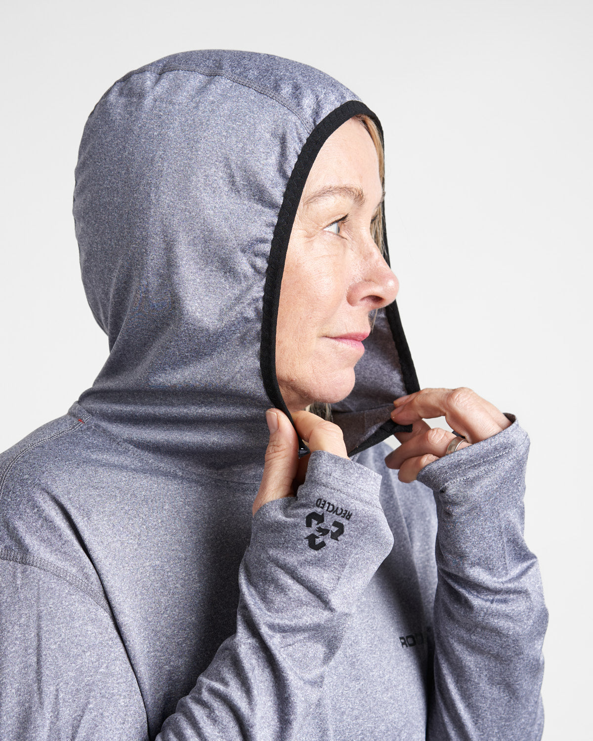 Hooded Quick Dry UVF 50+ Tech T-Shirt Long Sleeved