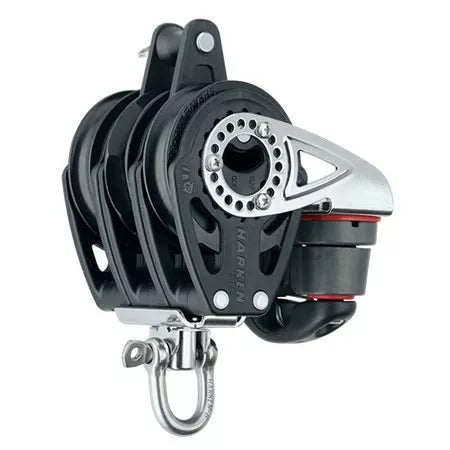 57mm Triple Ratchet Block — Swivel, Becket, Cam Cleat