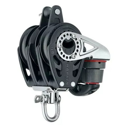 57mm Triple Ratchet Block — Swivel, Becket, Cam Cleat